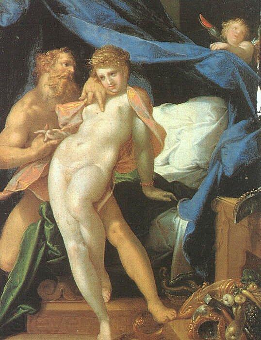 SPRANGER, Bartholomaeus Vulcan and Maia af Spain oil painting art